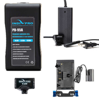 

IndiPRO Blackmagic Pocket Cinema 4K/6K 95Wh Gold Mount Battery Kit, Includes Gold Mount Plate with Canon LP-E6 Dummy Battery, D-Tap Pro Battery Charger