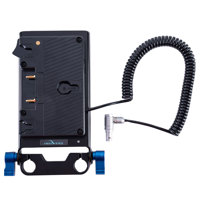 

IndiPRO Gold Mount Battery Plate with Dual D-Tap Output and 15mm Rod Mount for RED KOMODO