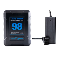 

IndiPRO Micro-Series 98Wh Li-Ion Gold-Mount Battery and 2.5A D-Tap Pro Charger Kit
