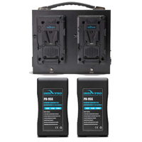 

IndiPRO 2x Compact 95Wh V-Mount Li-Ion Battery and Dual Fusion Charger Kit