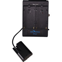 

IndiPRO Dual Sony L-Series Power Adapter to Canon LP-E6 Dummy Battery with 1/4"-20 Insert for Canon Cameras