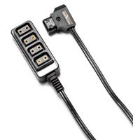 

IndiPRO 4-Way D-Tap Splitter Cable Converter, 1 Male to 4 Female D-Tap Output, Unregulated