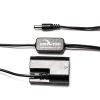 

IndiPRO 24" 2.5mm DC Power Cable to Regulated Canon LP-E6 Type Dummy Battery Connector, 19V Maximum Power