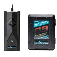 

IndiPRO Micro-Series 98Wh V-Mount Li-Ion Battery and D-Tap Pro Battery SuperCharger Kit