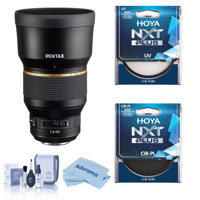 

Pentax HD Pentax-D FA 85mm f/1.4 ED SDM AW Lens, Black - Bundle with Hoya NXT Plus UV and CPL Filter, Cleaning Kit, Cloth