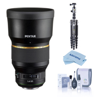 

Pentax HD Pentax-D FA 85mm f/1.4 ED SDM AW Lens, Black - with Vanguard VEO 2 235AB 5 Section Aluminum Tripod, Cleaning Kit, Cloth