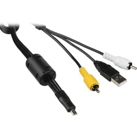 

Pentax I-UAV77, USB-AV Interface Cable for Optio E50 Digital Camera