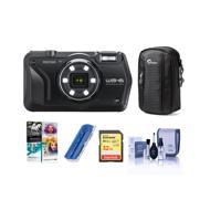 

Ricoh WG-6 Digital Camera, Black - Bundle With Camera Case, 32GB SDHC Card, Cleaning Kit, Card Reader, PC Software Package