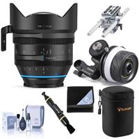 

IRIX Cine 11mm T4.3 Lens for Sony E-Mount, Feet Bundle with Tilta Titlaing Mini Follow Focus, Universal Baseplate System with 15mm Rods, Case, Wrap, Lens Cleaner, Cleaning Kit