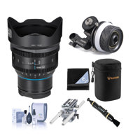 

IRIX Cine 15mm T2.6 Lens for Leica L, Feet - Bundle with Tilta Titlaing Mini Follow Focus, Universal Baseplate System with 15mm Rods, Case, Wrap, Lens Cleaner, Cleaning Kit