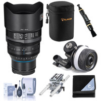 

IRIX Cine 45mm T1.5 Lens for Nikon Z, Feet Bundle with Tilta Titlaing Mini Follow Focus, Universal Baseplate System with 15mm Rods, Case, Wrap, Lens Cleaner, Cleaning Kit