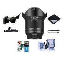 

IRIX 11mm f/4.0 Blackstone Lens for Canon EF - Manual Focus Bundle With Flex Lens Shade, Lens Wrap, Cleaning Kit, Capleash II, Lens Cleaner, Software Package