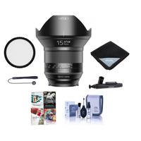 

IRIX 15mm f/2.4 Blackstone Lens for Canon EF - Manual Focus - Bundle With 95mm Uv Filter, Lens Wrap (19x19), Cleaning Kit, Capleash II, Lens Pen Lens Cleaner, Software Package