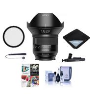 

IRIX 15mm f/2.4 Firefly Lens for Canon EF - Manual Focus - Bundle With 95mm Uv Filter, Lens Wrap (19x19), Cleaning Kit, Capleash II, Lens Pen Lens Cleaner, Software Package