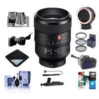 

Sony FE 100mm F2.8 STF GM OSS E-Mount Lens - Bundle With 72mm Filter Kit, Flex Lens Shade, DSLR Follow Focus & Rack Focus, Lens Changing Kit Adapter, MkII Focus Calibration System, More