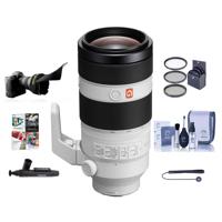 

Sony FE 100-400mm f/4.5-5.6 GM OSS E-Mount Lens - Bundle With 77mm Filter Kit, Flex Lens Shade, Cleaning Kit, Capleash II, Lens Cleaner, Software Package