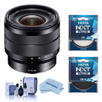 

Sony 10-18mm F/4 OSS E-Mount Lens - Bundle With Hoya NXT Plus 62mm 10-Layer HMC UV Filter, Hoya NXT Plus, 62mm HMC Circular Polarizer Filter, Cleaning Kit, Microfiber Cloth