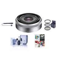 

Sony E 16mm F/2.8 E-Mount Lens - Bundle w/Filter Kit (UV/CPL/ND2), Cleaning Kit, Lens Leash, Pro Software Package