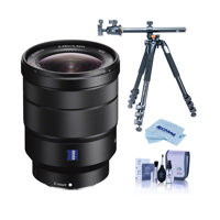 

Sony Vario-Tessar T* FE 16-35mm F4 ZA OSS E-Mount Lens - Bundle With Vanguard Alta Pro 264AT Tripod and TBH-100 Head with Arca-Swiss Type QR Plate, Cleaning Kit, Microfiber Cloth