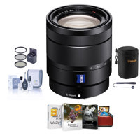 

Sony Vario-Tessar T* E 16-70mm F4 ZA OSS E-Mount Lens - Bundle With 55 Filter Kit (UV/CPL/ND2), Lens Case, Cleaning Kit, Capleash, Mac Software Package