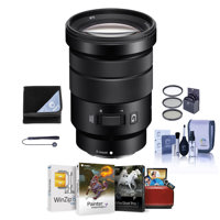 

Sony E PZ 18-105mm F4.0 G OSS E-Mount Lens - Bundle with 72mm Filter Kit (UV/CPL/ND2), Lens Wrap (19x19), Cleaning Kit, Lens Capleash, Mac Software Package