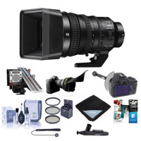 

Sony E PZ 18-110mm F4.0 G OSS E-Mount Lens - Bundle w/Filter Kit, Flex Lens Shade, Lens Wrap (19x19), LensAlign MkII Focus Calibration System, Software Package , And More