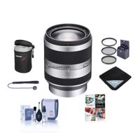 

Sony 18-200mm f/3.5-6.3 OSS E-Mount Lens, Silver - Bundle with 67mm Filter Kit (UV/CPL/ND2), Soft Lens Case, Lens Wrap (19x19), Cleaning Kit, LensCap Leash, Pc Software Package