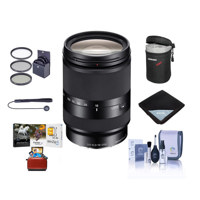 

Sony 18-200mm f/3.5-6.3 OSS LE E-Mount Lens Bundle with 62mm Filters & Pro Software - 62mm Filter Kit, Soft Lens Case, Lens Wrap (19x19), Cleaning Kit, Lens Capleash, Mac Software Package