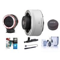 

Sony FE 2x Teleconverter for Sony FE 70-200mm f/2.8 GM OSS Lens, and Sony FE 100-400mm f/4.5-5.6 GM OSS Lens - Bundle with Peak Design Lens Changing Kit Adapter, Pouch, Cleaning Kit, and Software Suite