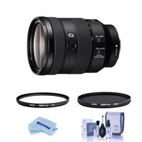 

Sony FE 24-105mm f/4 G OSS E-Mount Lens - Bundle With Hoya NXT Plus 77mm 10-Layer HMC UV Filter, HOYA 77mm NXT Circular Polarizer Filter, Cleaning Kit, Microfiber Cloth