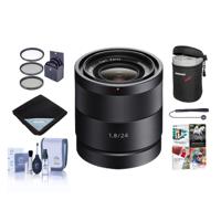 

Sony Sonnar T* E 24mm F/1.8 ZA E-Mount Lens - Bundle with 49mm Filter Kit, Soft Lens Case, Lens Wrap (15x15), Cleaning Kit, Capleash, Pro Software Package