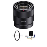 

Sony Sonnar T* E 24mm F/1.8 ZA E-Mount Lens - Bundle - with Vu-Sion 49mm UV MC Glass Filter and Lens Cleaning Kit