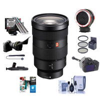 

Sony FE 24-70mm f/2.8 GM (G Master) E-Mount Lens - Bundle With 82mm Filterc Kit, LensAlign MkII Focus Calibration System, FocusShifter DSLR Follow Focus Flex Lens Shade, Cleaning Kit, And More