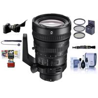 

Sony FE PZ 28-135mm F4 OSS G E-Mount Lens - Bundle With 95mm Filter Kit, Cleaner, Capleash II, Flex Lens Shade, Cleaning Kit, Mac Software Package
