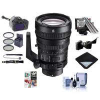 

Sony FE PZ 28-135mm F4 OSS G E-Mount Lens - Bundle With 95mm Filter Kit, FocusShifter DSLR Follow Focus Cleaner, LensAlign MkII Focus Calibration System, Software Package, And More