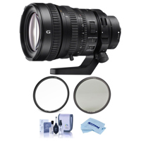 

Sony FE PZ 28-135mm F4 OSS G E-Mount Lens - Bundle With Haida 95mm NanoPro MC Circular Polarizer Filter, Haida 95mm NanoPro MC Clear Filter, Cleaning Kit, Microfiber Cloth