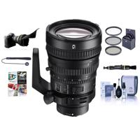 

Sony FE PZ 28-135mm F4 OSS G E-Mount Lens - Bundle With 95mm Filter Kit, Cleaner, Capleash II, Flex Lens Shade, Cleaning Kit, Software Package