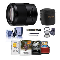 

Sony FE 35mm f/1.8 E-Mount Full Frame Lens - Bundle With Lens Case, 55mm Filter Kit, Capleash II, Cleaning kit, Lens Cleaner, Mac Software Package