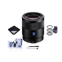 

Sony Sonnar T* FE 55mm F1.8 ZA E-Mount Lens - Bundle with 49mm Filter Kit (UV/CPL/ND2), Lens Wrap (15X15), Cleaning Kit, Capleash II, PC Software Package