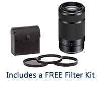 

Sony E 55-210mm f/4.5-6.3 OSS E-Mount Lens, Black - Bundle with 49mm Filter Kit (UV/CPL/ND2)