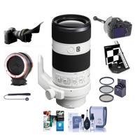 

Sony FE 70-200mm f/4.0 G OSS E-Mount Lens - Bundle with 72mm Filter Kit, FocusShifter DSLR Follow Focus, Datacolor SpyderLensCal Autofocus Calibration Aid, Peak Lens Changing Kit Adapter, And More