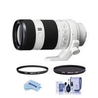 

Sony FE 70-200mm f/4.0 G OSS E Mount Lens - Bundle With Hoya NXT Plus 72mm 10-Layer HMC UV Filter, HOYA 72mm NXT Plus Circular Polarizer Filter, Cleaning Kit, Microfiber Cloth