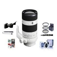 

Sony 70-200mm f/4.0 G OSS E-Mount Lens - Bundle With 72mm Filter Kit, Flex Lens Shade, Cleaning Kit, Capleash II, Lens Cleaner, Pc Software Package