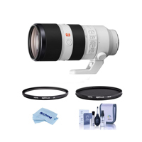 

Sony FE 70-200mm f/2.8 GM (G Master) OSS E-Mount Lens - Bundle With Hoya NXT Plus 77mm 10-Layer HMC UV Filter, HOYA 77mm NXT Plus Circular Polarizer Filter, Cleaning Kit, Microfiber Cloth