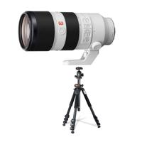 

Sony FE 70-200mm f/2.8 GM OSS E-Mount Lens - With Vanguard 264AB-100 4-section Aluminum Tripod with SBH-100 QR BallHead Black