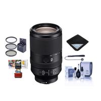 

Sony FE 70-300mm f/4.5-5.6 G OSS E-Mount Lens - Bundle With 72mm Filter Kit, Cleaning Kit, Lens Wrap (19x19), Lenscap Leash, Mac Software Package