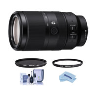 

Sony E 70-350mm f/4.5-6.3 G OSS Lens - Bundle With Hoya NXT Plus 67mm HMC UV Filter, Hoya NXT Plus 67mm HMC Circular Polarizer Filter, Cleaning Kit, Microfiber Cloth