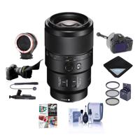 

Sony FE 90mm f/2.8 Macro G OSS Lens - Bundle with 62mm Filter Kit, Flex Lens Shade, FocusShifter DSLR Follow Focus, Peak Lens Changing Kit Adapter, Lens Wrap, Cleaning Kit, PC Software Package And More