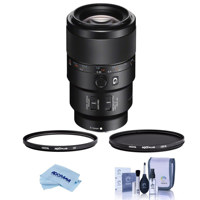 

Sony FE 90mm f/2.8 Macro G OSS Lens - Bundle With Hoya NXT Plus 62mm 10-Layer HMC UV Filter, HOYA 62mm NXT Circular Polarizer Filter, Cleaning Kit, Microfiber Cloth