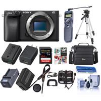 

Sony Alpha a6400 24.2MP Mirrorless Digital Camera - Bundle With Camera Case, 64GB SDHC Card, 40.5mm Filter Kit, Tripod, Spare Battery, Remote Shutter Trigger, Compact Charger, Software Package And More